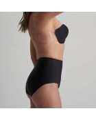 Schwarzer transparenter, trägerloser selbstklebender Balkon-BH mit Flügeln