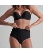 Culotte taille mi-haute à dos plongeant noir