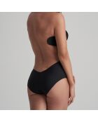 Culotte taille mi-haute à dos plongeant noir