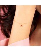 Bracelet Rond Rubis 0.15 ct or jaune