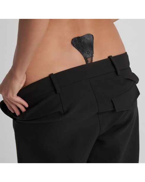 String Adhésif motif dentelle noir