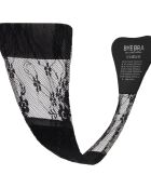 String Adhésif  motif dentelle noir