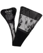 String Adhésif  motif dentelle noir