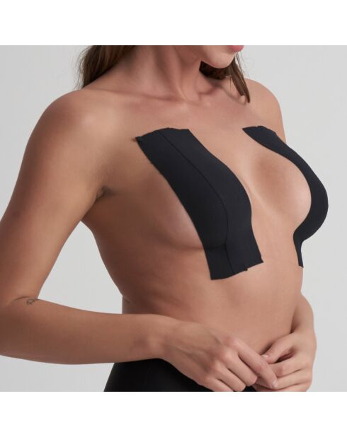 zwarte zelfklevende rol van 5 m