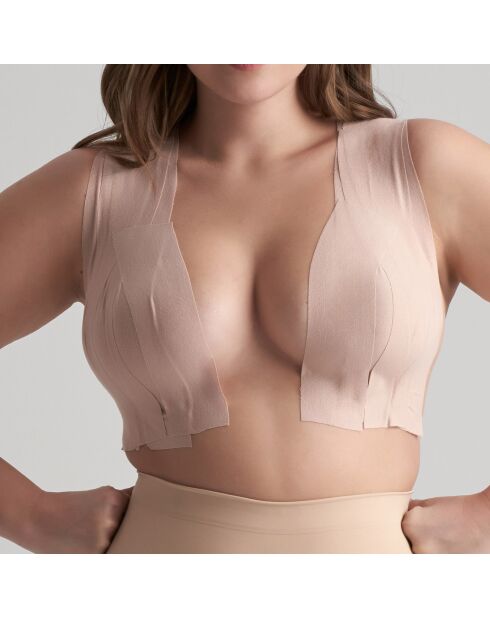 Rouleau Adhésif 5m & 6 Cache-Tétons satinés beiges