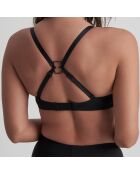 3 clips para correa de sujetador beige/negro/blanco