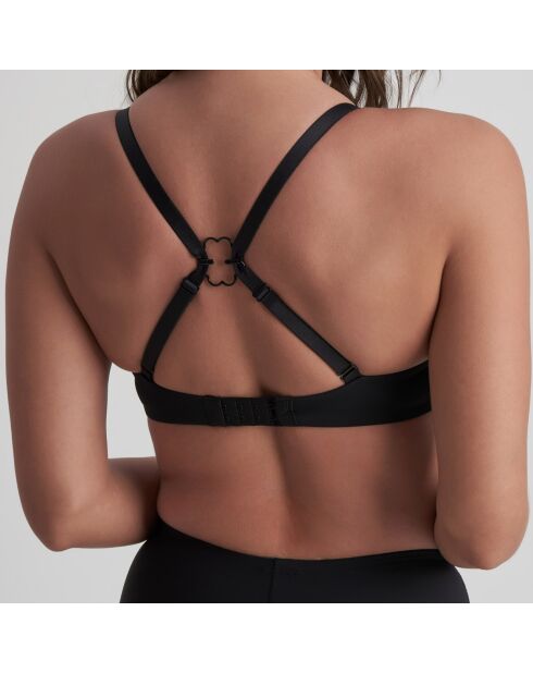 3 clips para correa de sujetador beige/negro/blanco