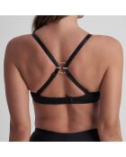 3 clips para correa de sujetador beige/negro/blanco