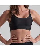 Brassière sans coutures bretelles croisées noire