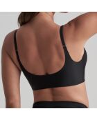 Brassière sans coutures bretelles croisées noire