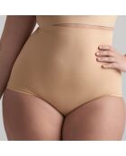 Culotte taille haute invisible beige