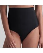 Perizoma nero invisibile a vita alta