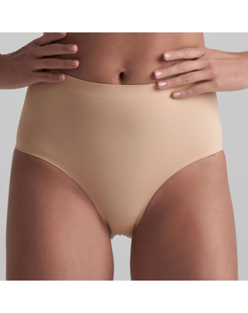 Culotte mi-haute invisible beige