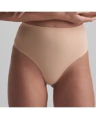 String mi-haut invisible beige