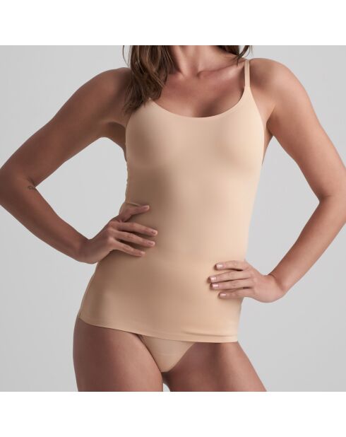 Beige onzichtbare tanktop