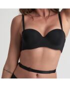 3 correas bajas para extender las correas de los hombros y 2 ganchos en color beige/negro/blanco