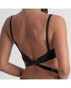 3 correas bajas para extender las correas de los hombros y 2 ganchos en color beige/negro/blanco