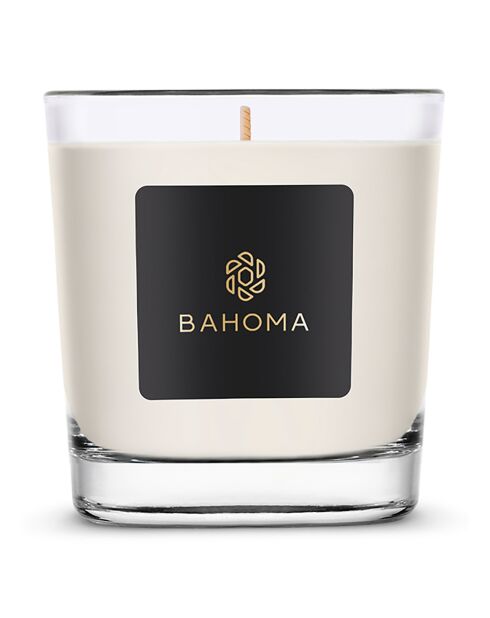 Bougie parfumée Ambre et Bois de santal - 1 mèche 50h