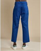 Pantalon slim cropped Sven bleu océan