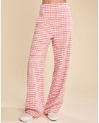 Pantalon flare Davis rouge