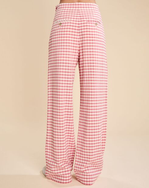 Pantalon flare Davis rouge