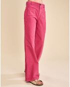 Pantalon flare en Velours Milleraie Park anemone