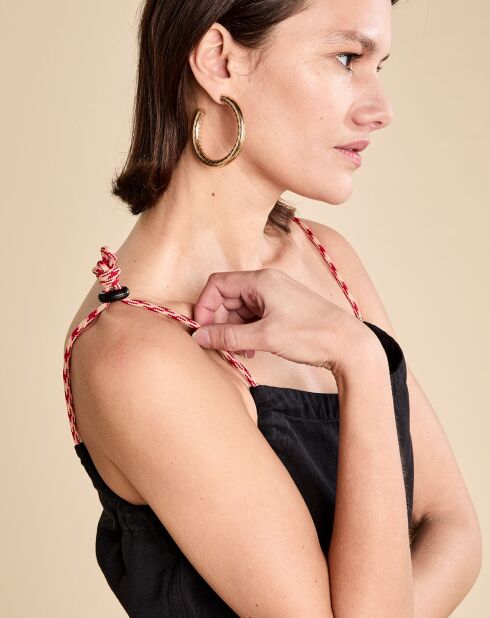 Tuta Lima nera in cotone e lino