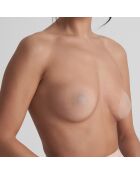 1 par de cubreboquillas no adhesivas de color beige