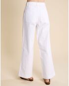 Pantalon flare Lukas blanc