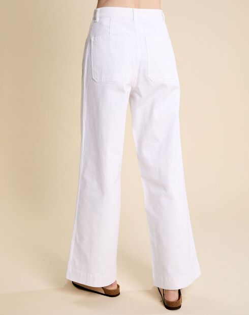 Pantalones blancos acampanados Lukas