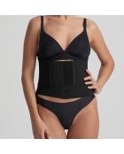 Zwarte oprolbare mantelriem