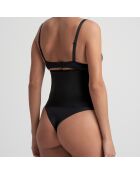 Zwarte oprolbare mantelriem