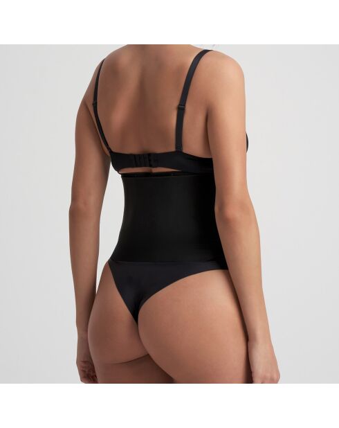 Zwarte oprolbare mantelriem