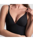 Schwarzer, figurbetonter Bodystring mit Bügel