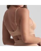 Reggiseno beige senza cuciture