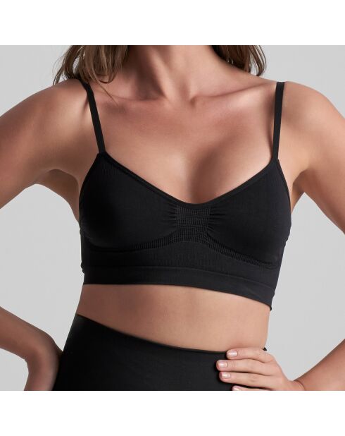 Zwarte naadloze bh