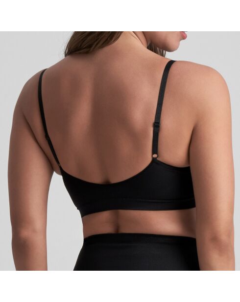 Zwarte naadloze bh