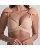 Hombreras de color beige