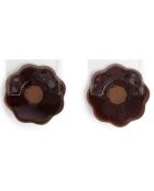 1 par de fundas de silicona marrones para pezones