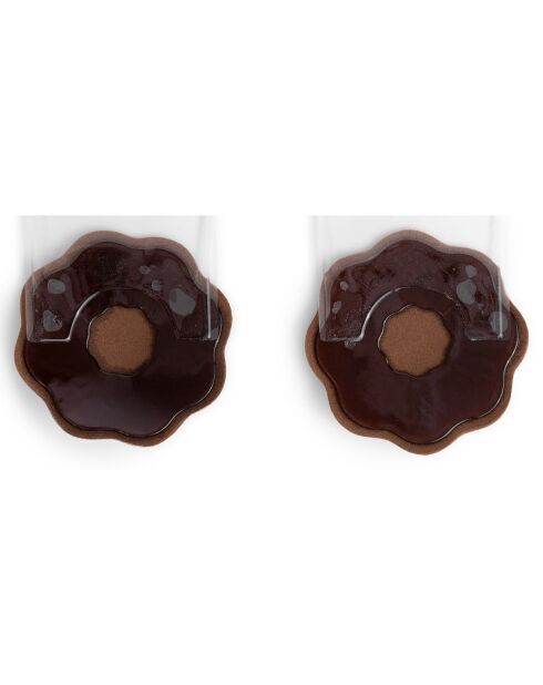 1 par de fundas de silicona marrones para pezones