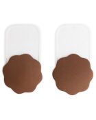 1 par de fundas de silicona marrones para pezones