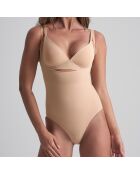Body Soft touch Open Bust beige