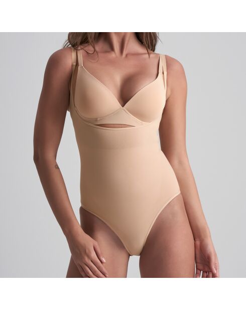 Body Soft touch Open Bust beige