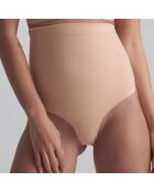 String taille haute Soft touch beige