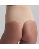 String taille haute Soft touch beige