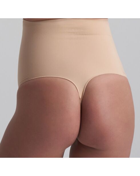 String taille haute Soft touch beige