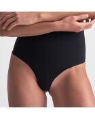 String taille haute Soft touch noir