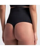 String taille haute Soft touch noir