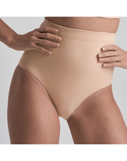 Mutandine a vita alta beige morbide al tatto