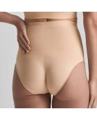 Beiges, weiches Höschen mit hoher Taille